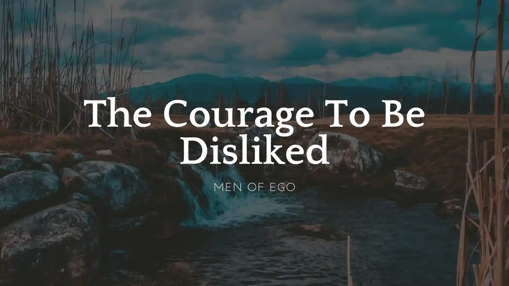 The Courage To Be Disliked