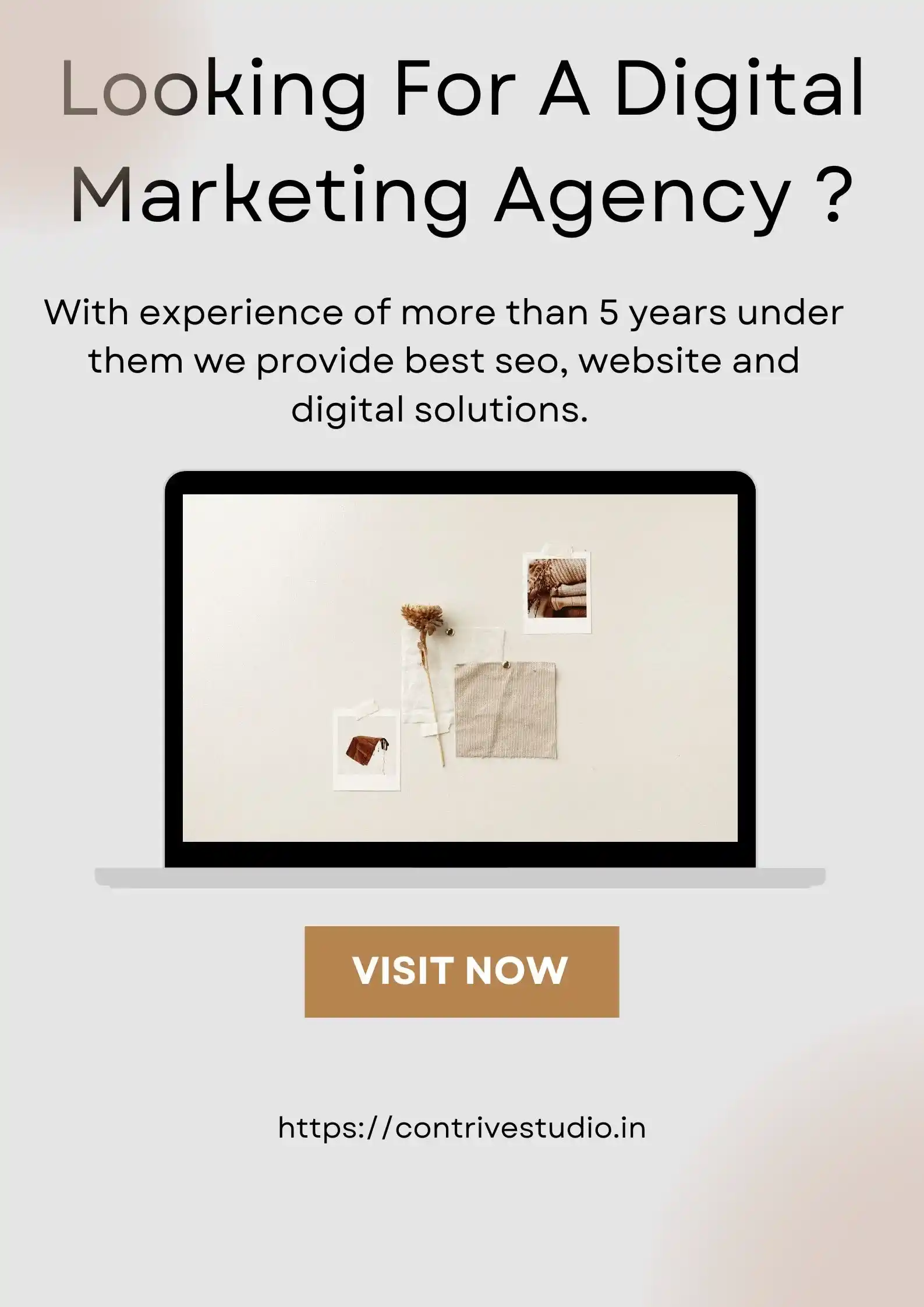 contrivestudio web development agency ad banner